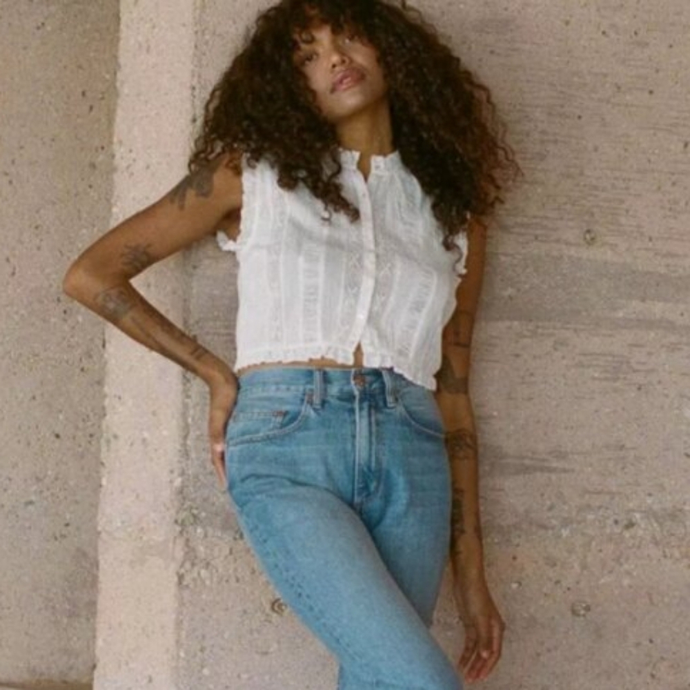 NWT DÔEN Hallie Top in Salt